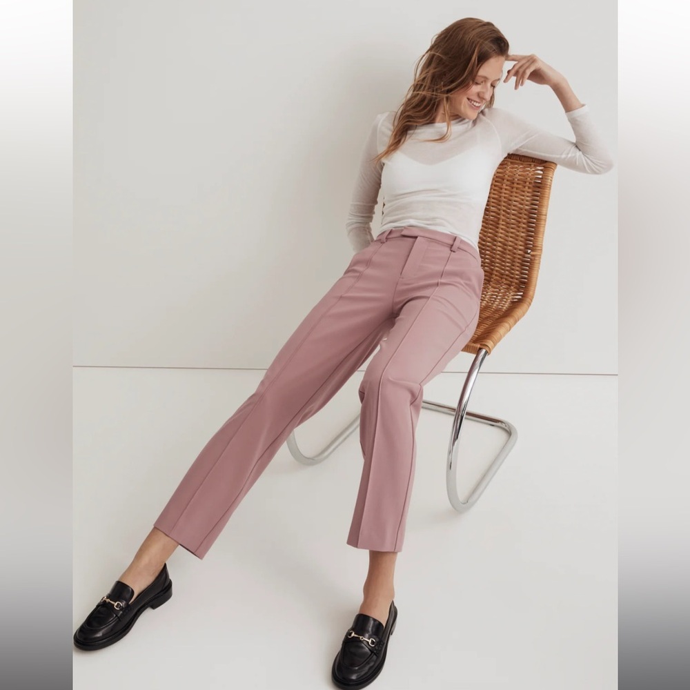 Madewell | The Fairbanks Pant Woodrose Straight Tapered Trousers Women's 4